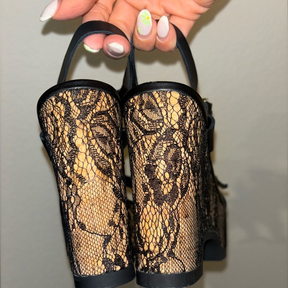 NEW in box Zara Lace Wedge - Picture 3 of 5
